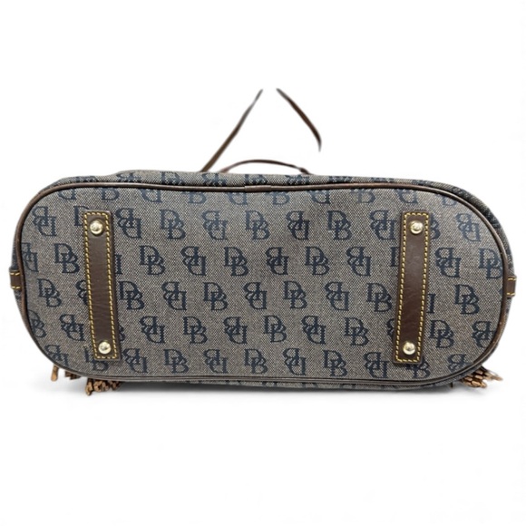 Dooney & Bourke Vintage Monogram Tassel Shoulder Bag with COA & dusty - EUC - Picture 8 of 11